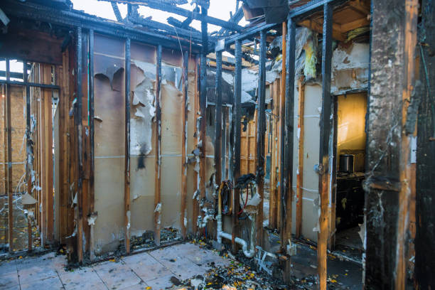 Professional Fire Damage Assessment technician working in Clarksville, VA